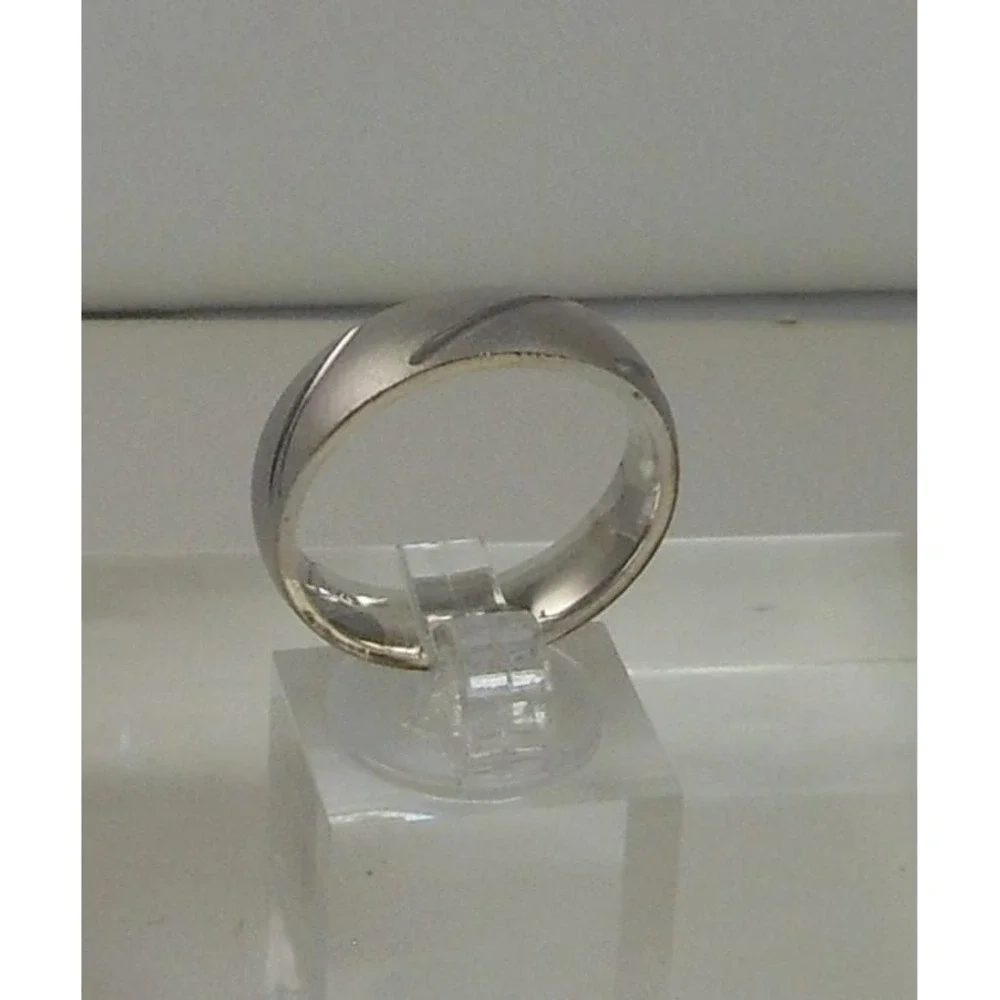 Handcrafted Diamond-Cut Wedding Band Ring | Vintage 925 Silver | Size 9.5 | 6.5g